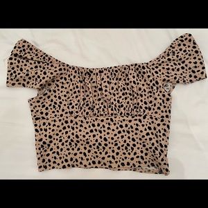 PacSun Short Sleeve Cheetah Top